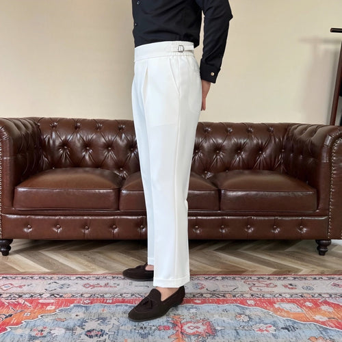 ComfortFlex Dress Pants Sidetab Elastic Trousers - WayMens