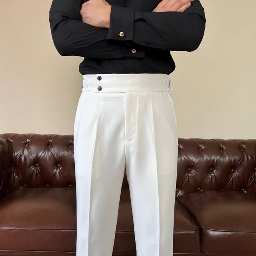 ComfortFlex Dress Pants Sidetab Elastic Trousers - WayMens