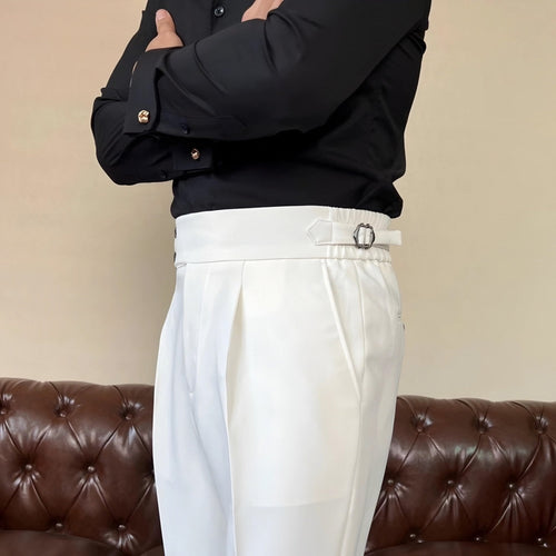 ComfortFlex Dress Pants Sidetab Elastic Trousers - WayMens