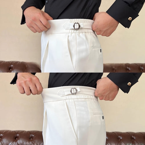 ComfortFlex Dress Pants Sidetab Elastic Trousers - WayMens